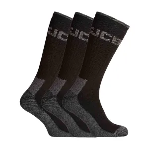 3 Pack Mens Heavy Duty Work Socks with Anti Blister Reinforced Heel