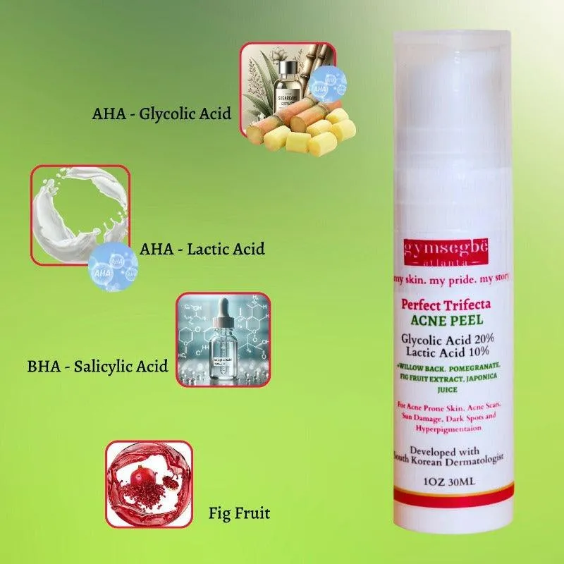 Acne Set: Cleanser, Toner, Serum, and Acid Peel
