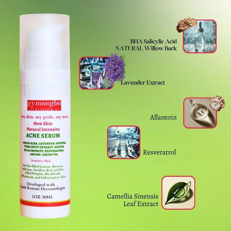 Acne Set: Cleanser, Toner, Serum, and Acid Peel