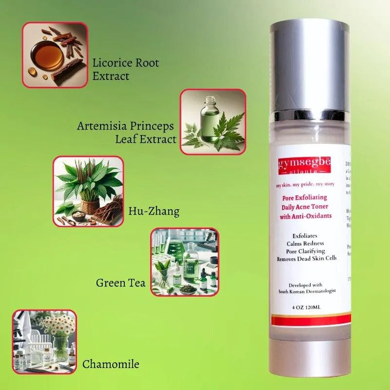 Acne Set: Cleanser, Toner, Serum, and Acid Peel