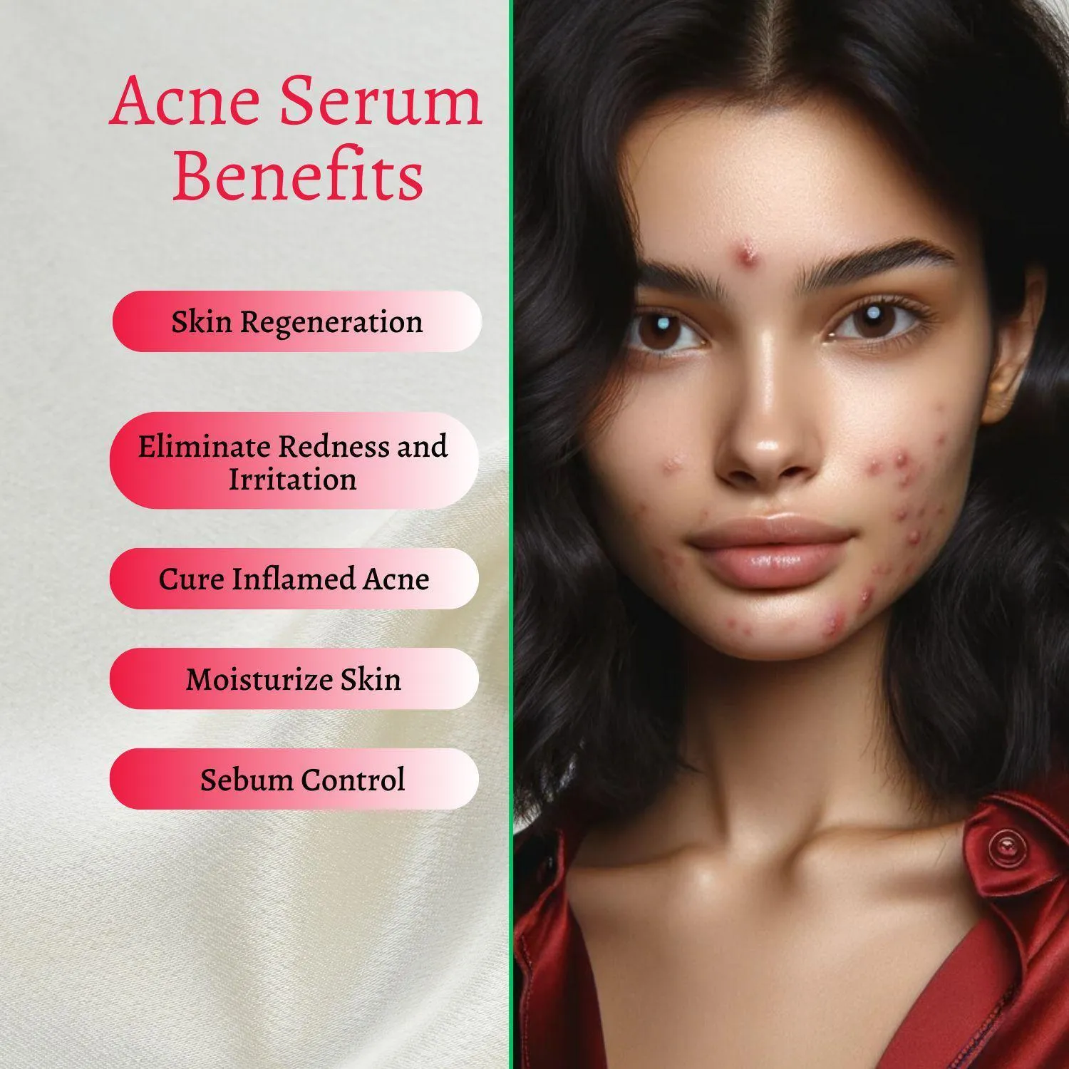 Acne Set: Cleanser, Toner, Serum, and Acid Peel