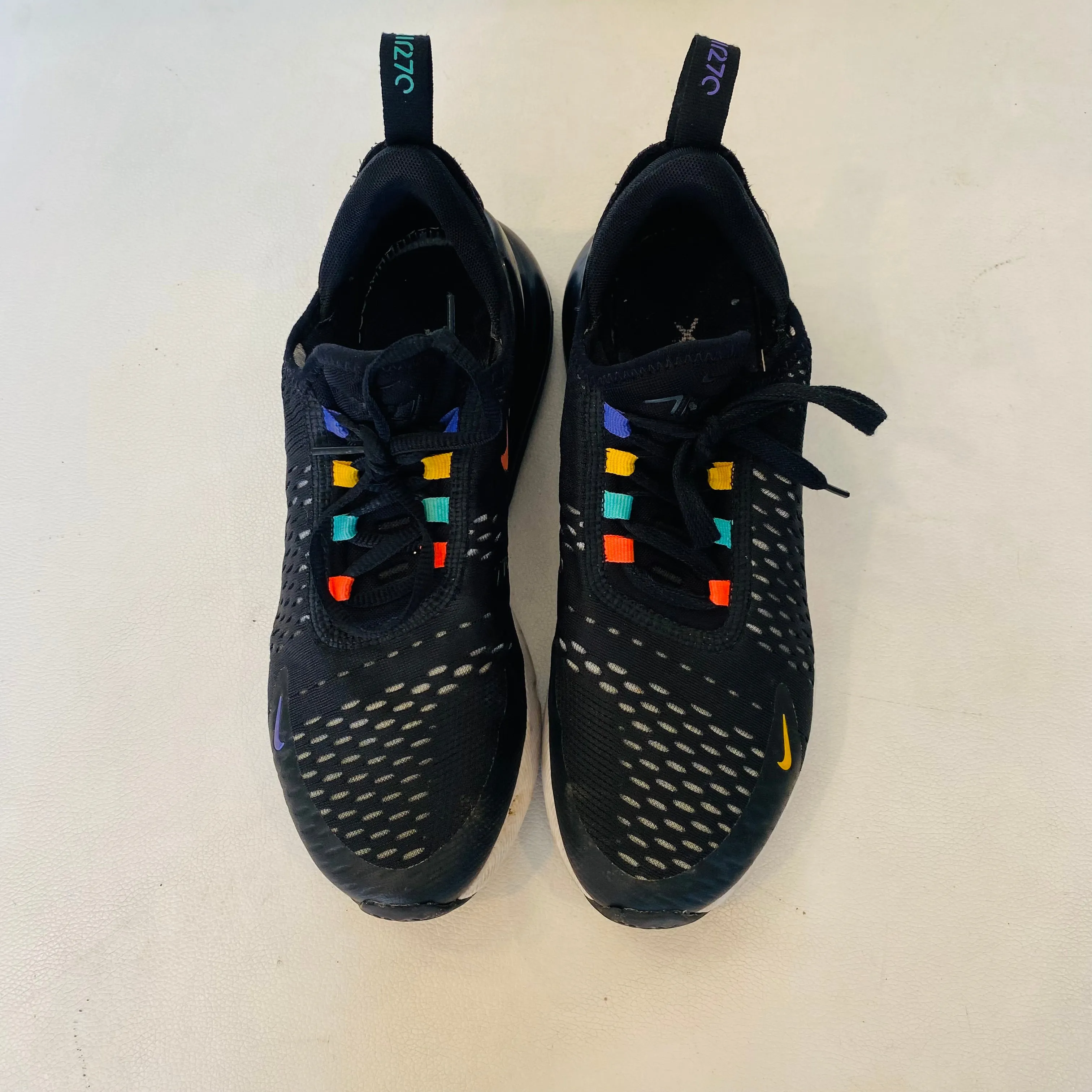 AIR MAX 270 'BLACK FLASH CRIMSON' Women’s Sneakers Size 8.5