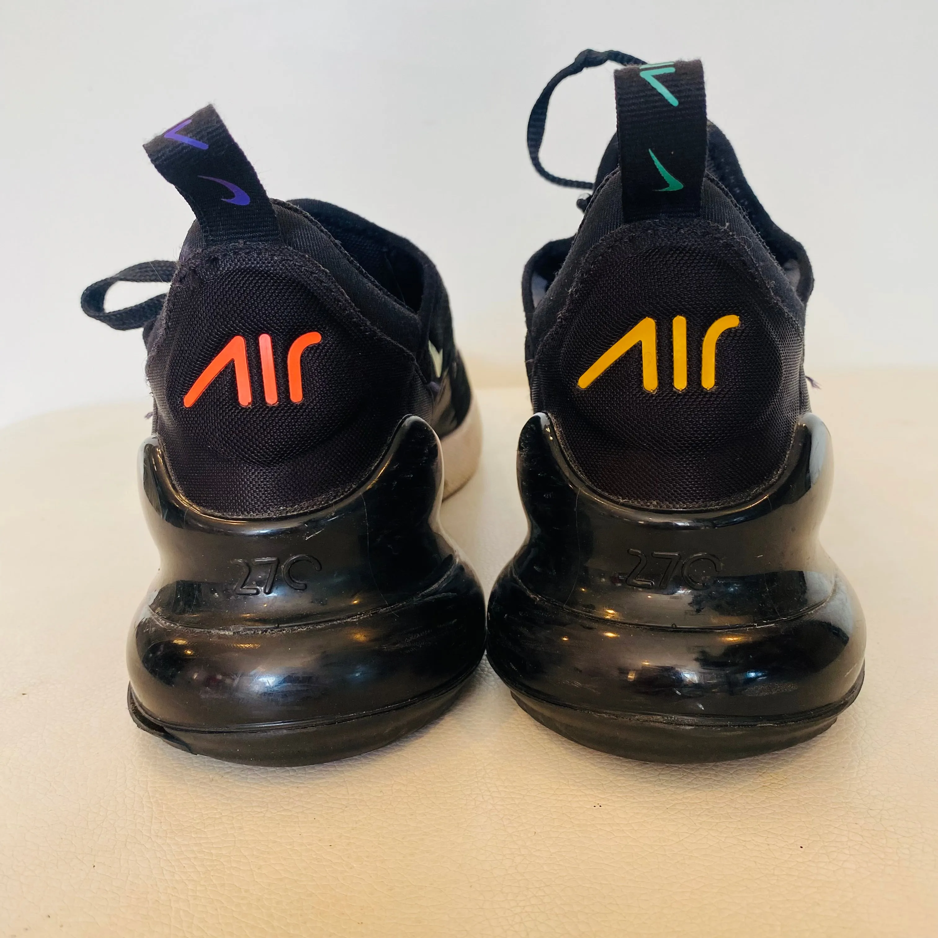 AIR MAX 270 'BLACK FLASH CRIMSON' Women’s Sneakers Size 8.5