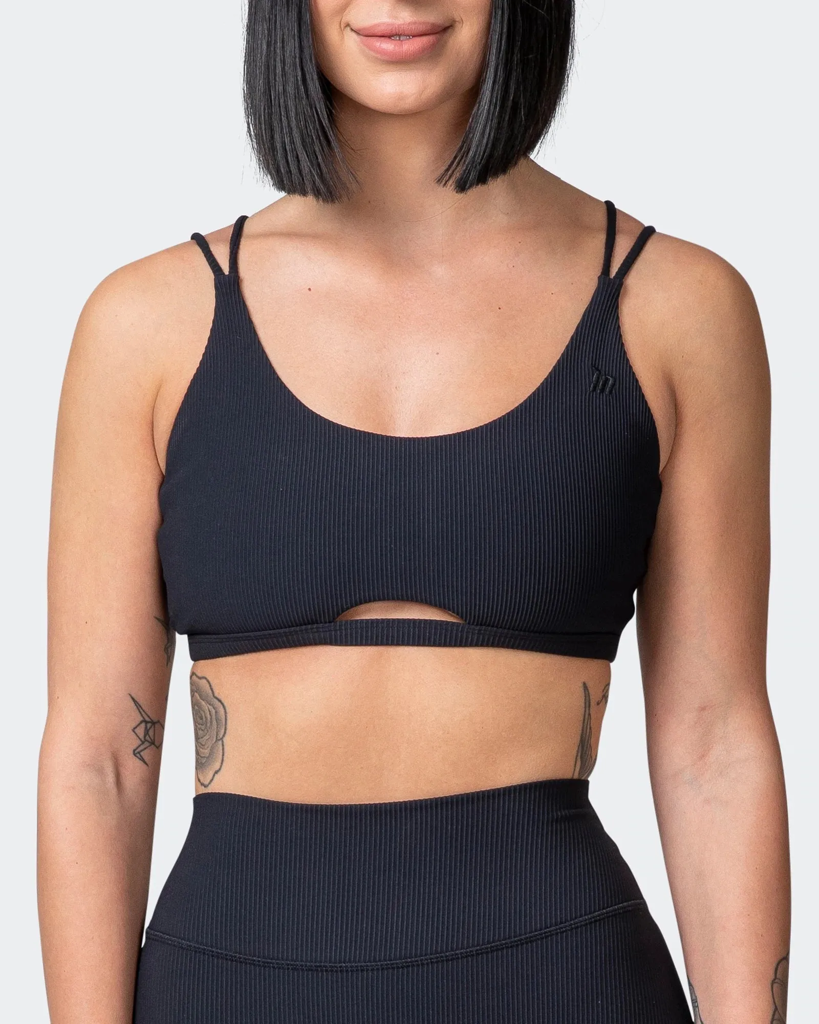All Day Rib Bralette - Black