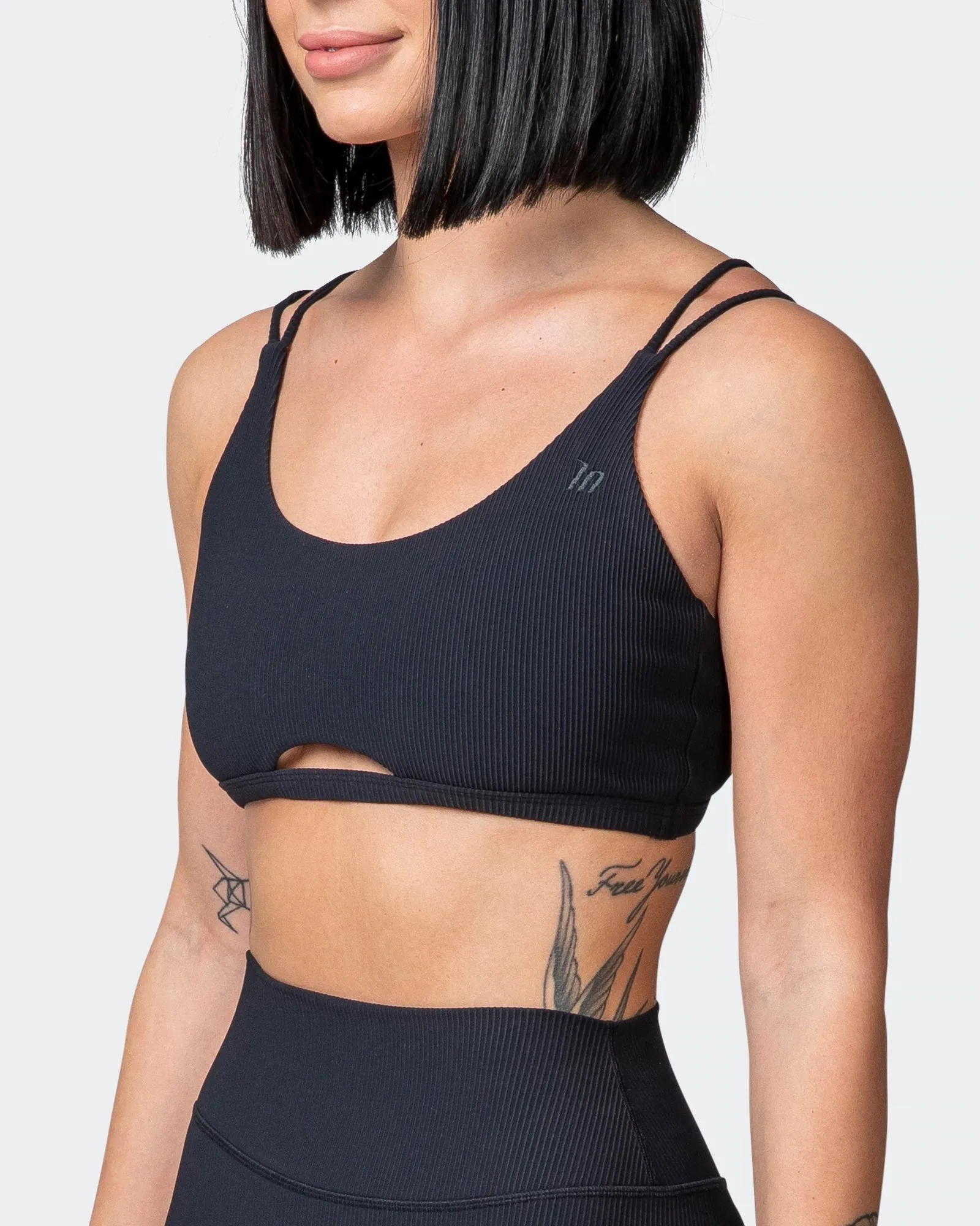 All Day Rib Bralette - Black