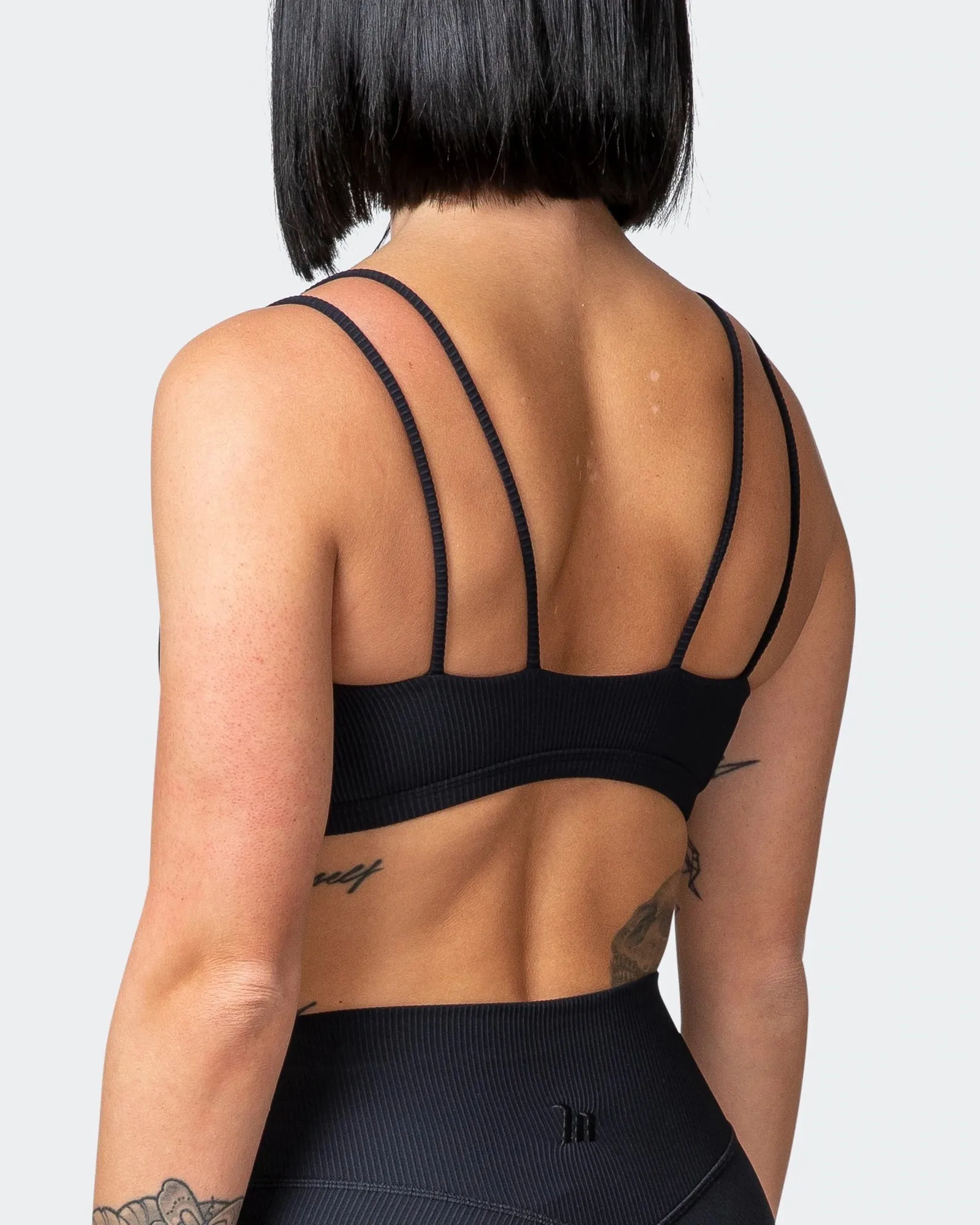 All Day Rib Bralette - Black