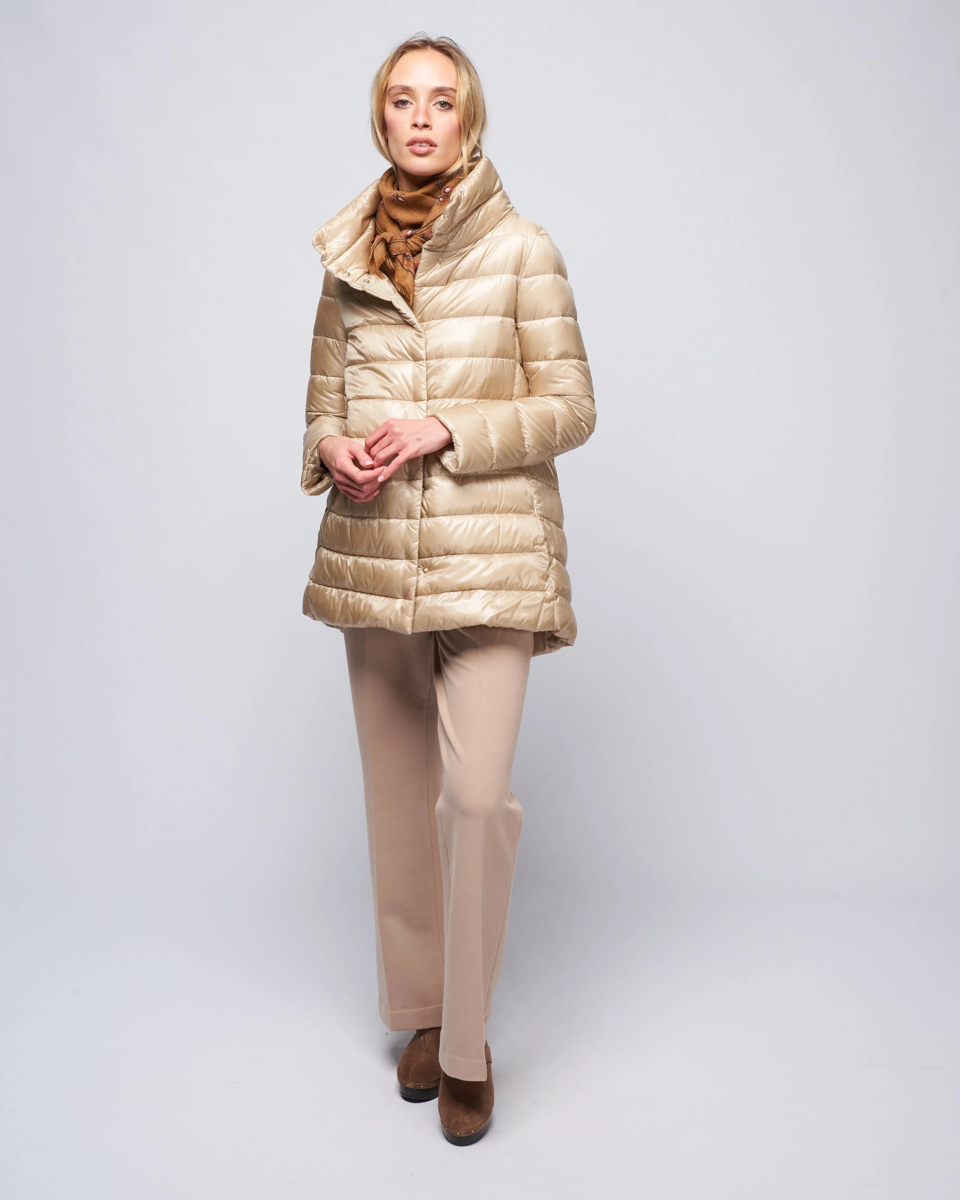 amelia ultralight a-line hi-lo - mandorla