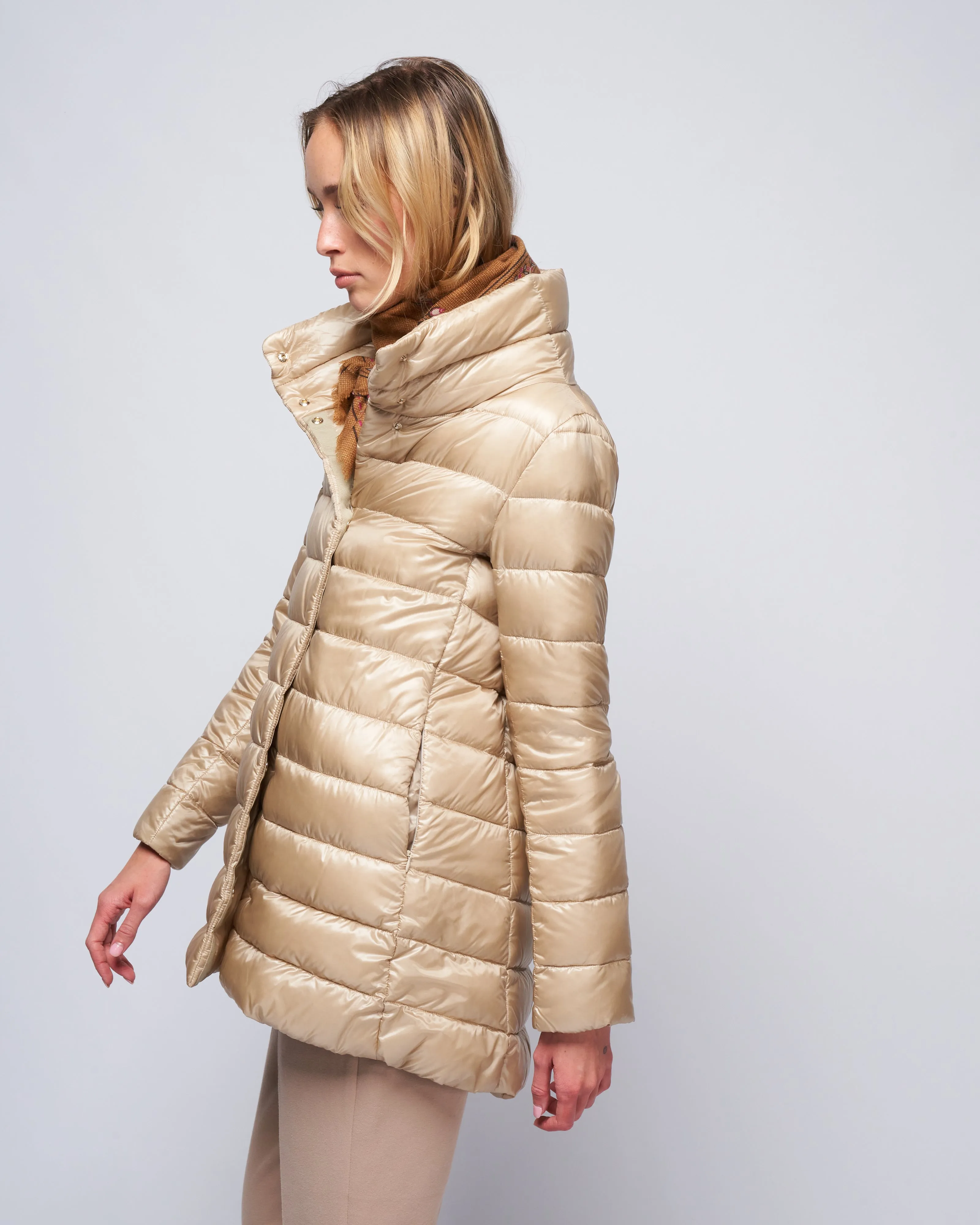 amelia ultralight a-line hi-lo - mandorla