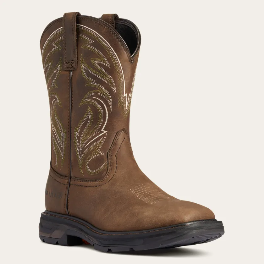 Ariat® Men's "WorkHog XT Cottonwood" Work Boots - Distressed Brown