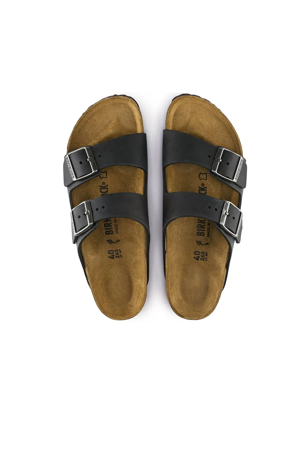 Arizona Oiled Leather Narrow Fit Black