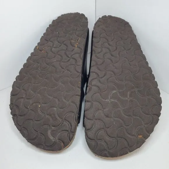 Birkenstock ARIZONA Dark Brown Leather Buckled Sandals Unisex Size 41 8M/10W