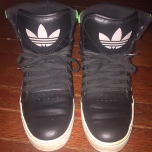 Black and Green Adidas Fashion Sneakers
