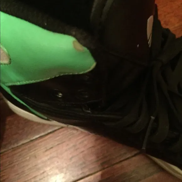 Black and Green Adidas Fashion Sneakers