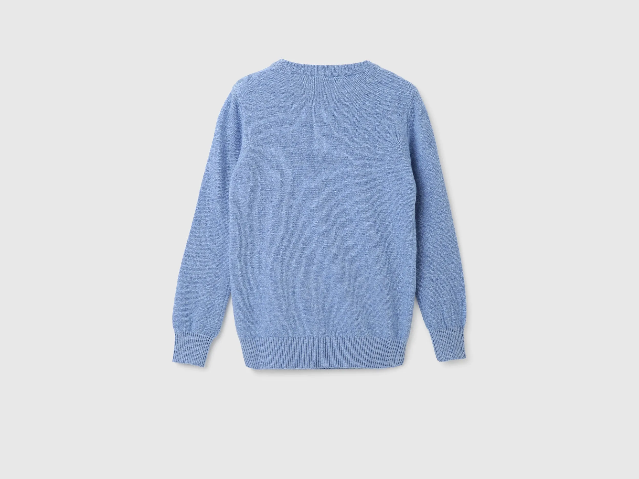 Boys Embroidered Logo Round Neck Sweater