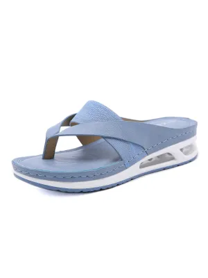 Brinkley Relief T-Strap Flip Flop - Blue