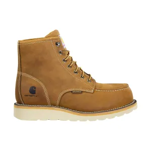 Carhartt Men's Waterproof Nano Composite Toe 6 Inch Wedge Work Boots - Light Brown