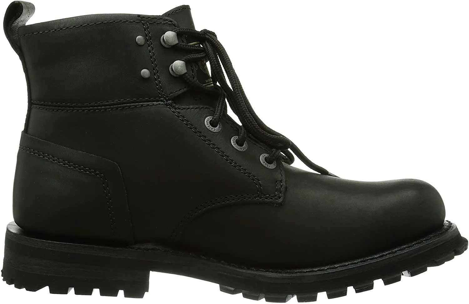 Caterpillar Men's Hoxton Motorcycle Work and Casual Boots Black