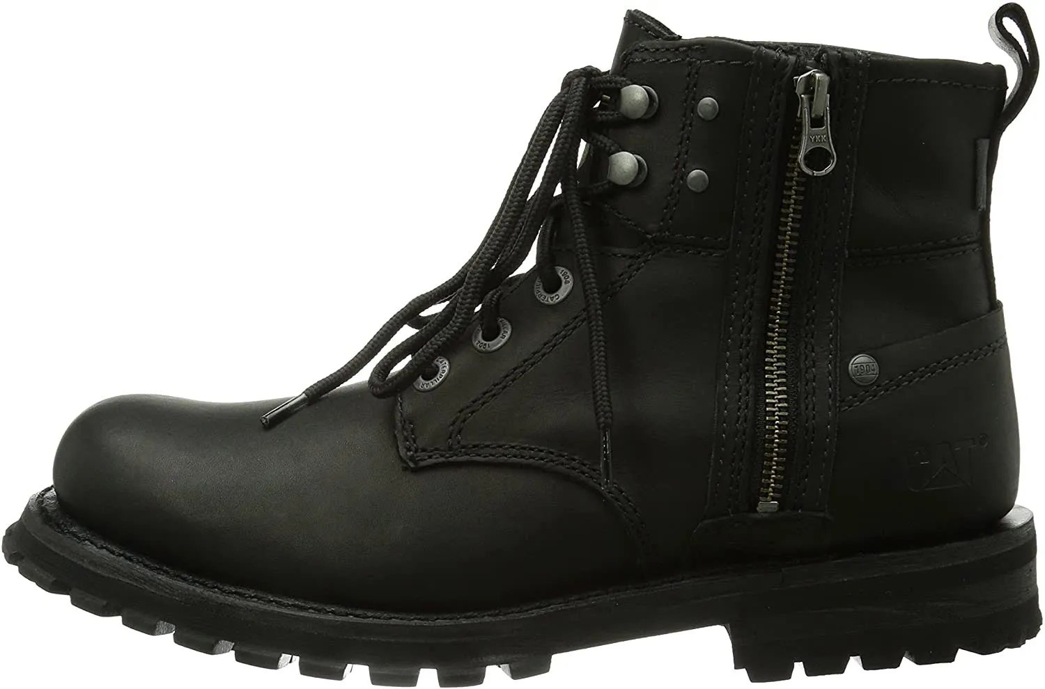 Caterpillar Men's Hoxton Motorcycle Work and Casual Boots Black