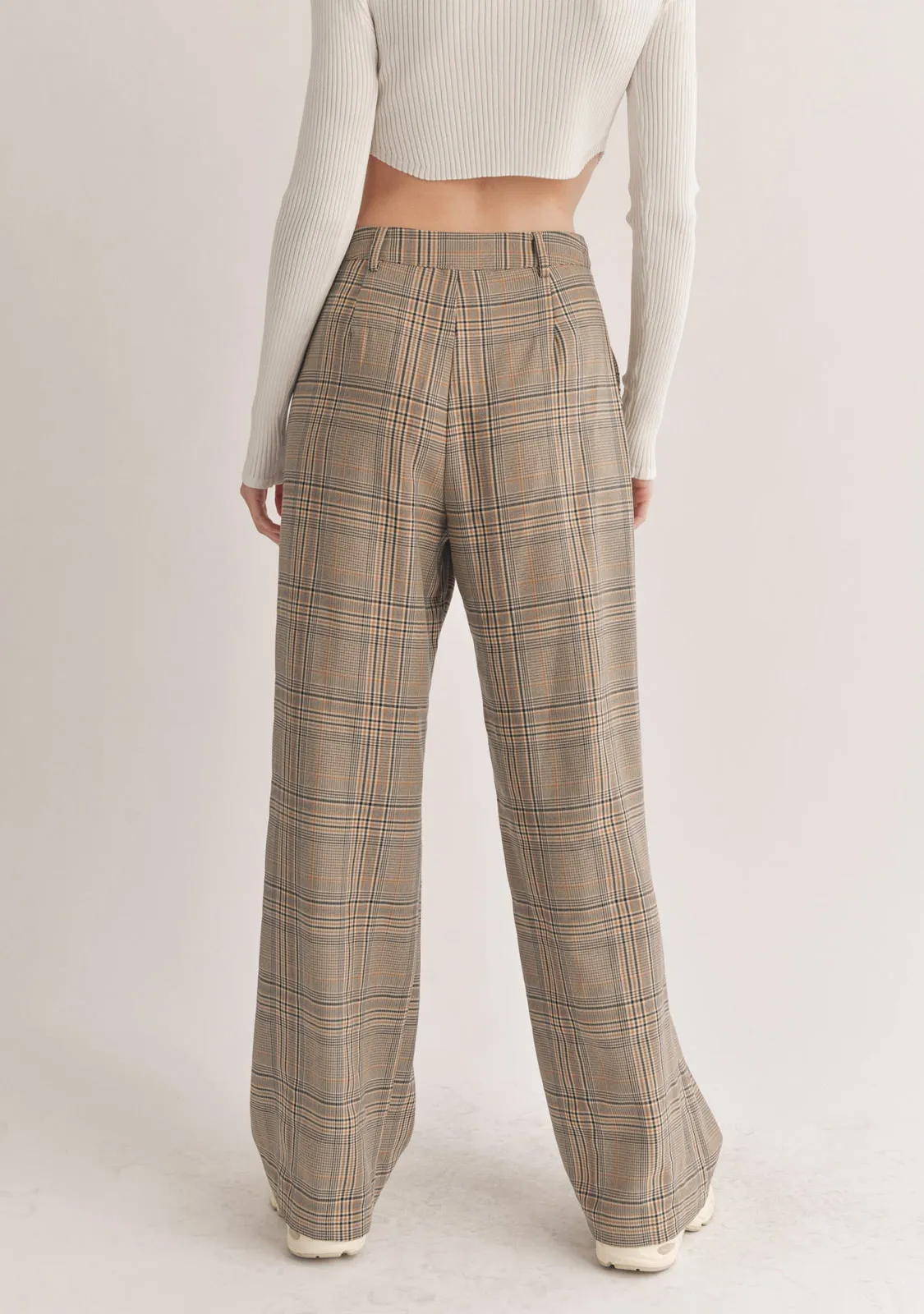 Checked Woven Pants