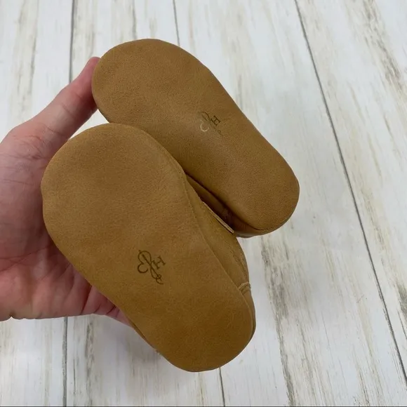Cole Hann Tan Brown Mini Johnny Loafers