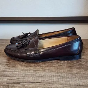 Cole Haan Tassel Men's Loafers Dress Shoes Size 10.5 Burgundy