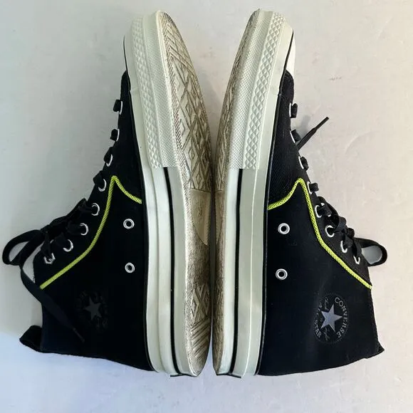 Converse Chuck Taylor 70 High Top‎ Workwear Twill Men's Size 11 Black Lemon