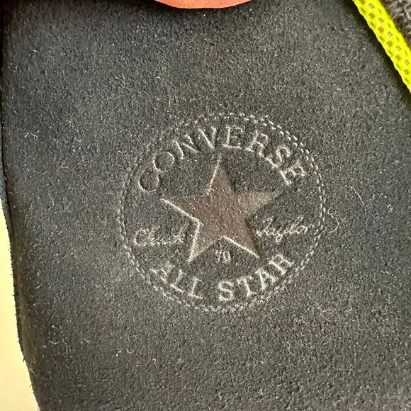 Converse Chuck Taylor 70 High Top‎ Workwear Twill Men's Size 11 Black Lemon