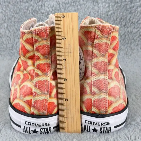 Converse Chuck Taylor Hi Top Sneakers Multi Orange Print Men 7 Women 9 Unisex