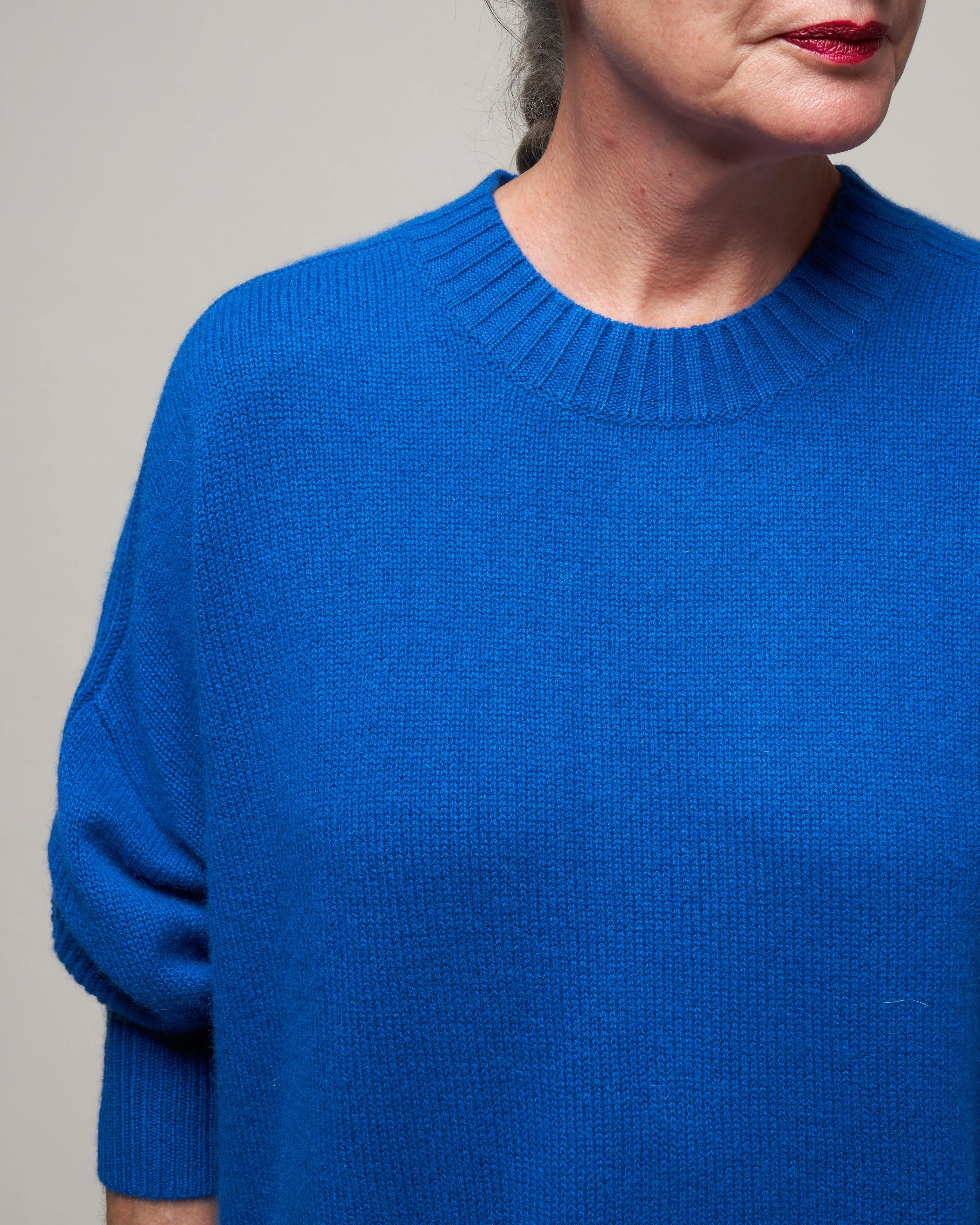 crewneck sweater - sapphire