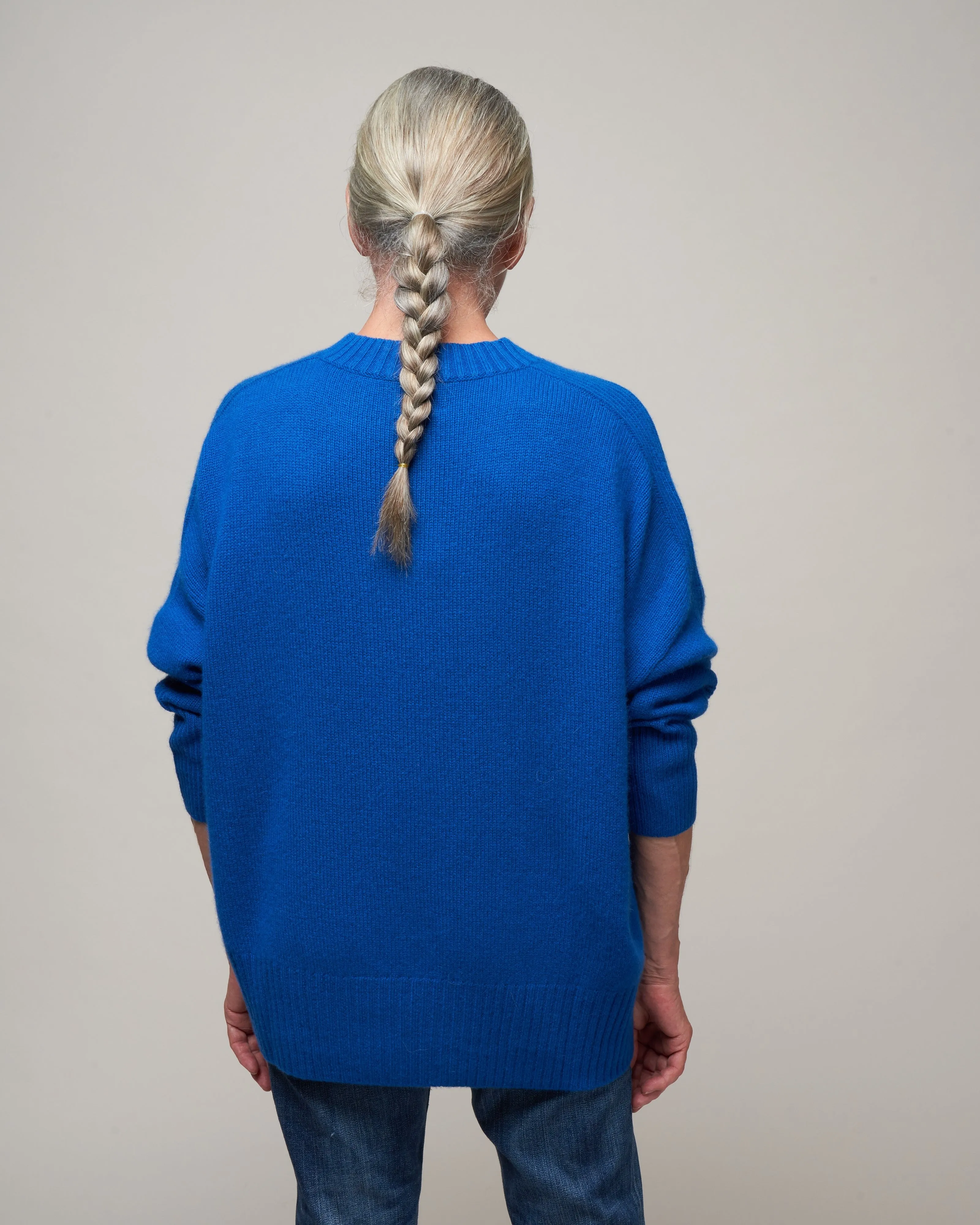 crewneck sweater - sapphire