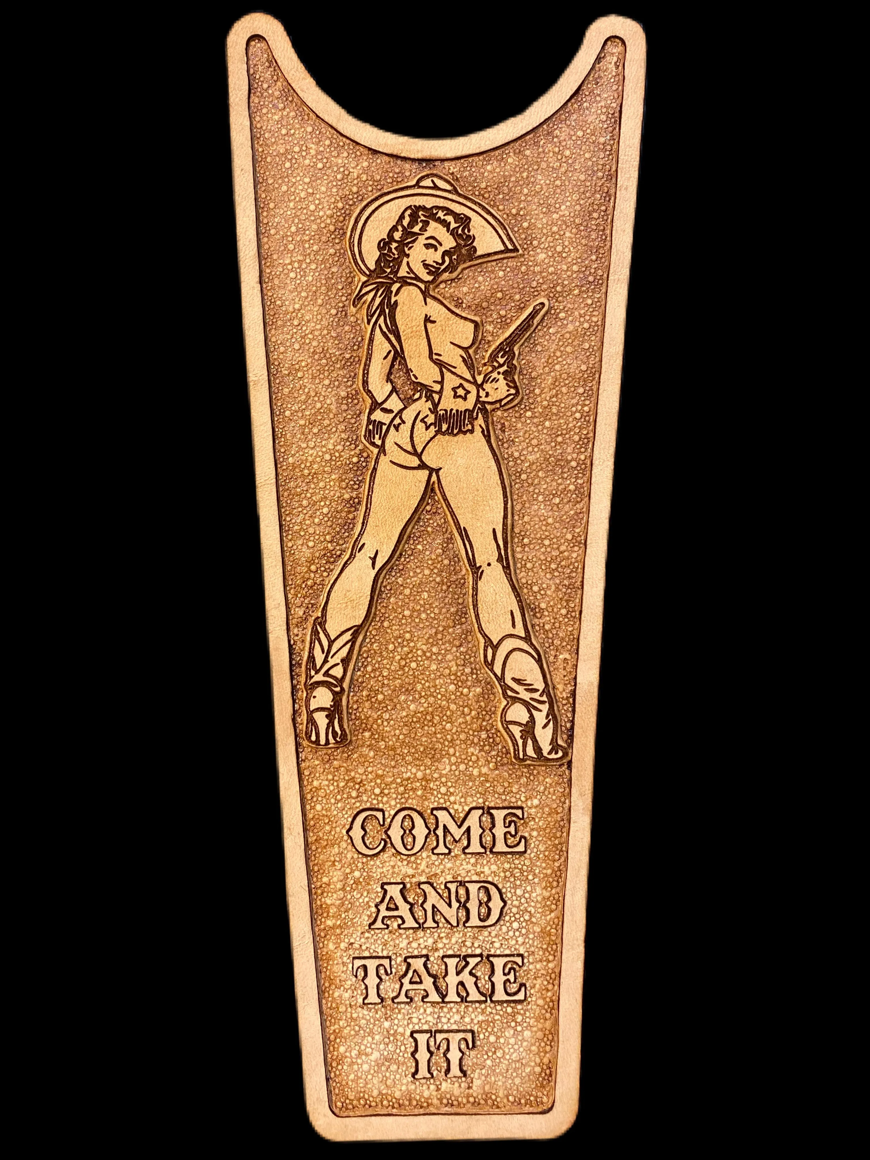Custom Boot Jack - Handtooled