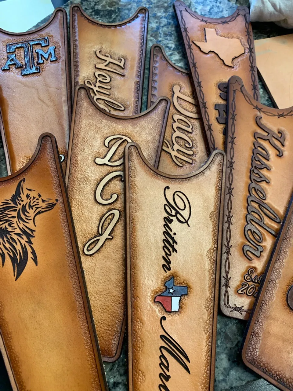Custom Boot Jack - Handtooled
