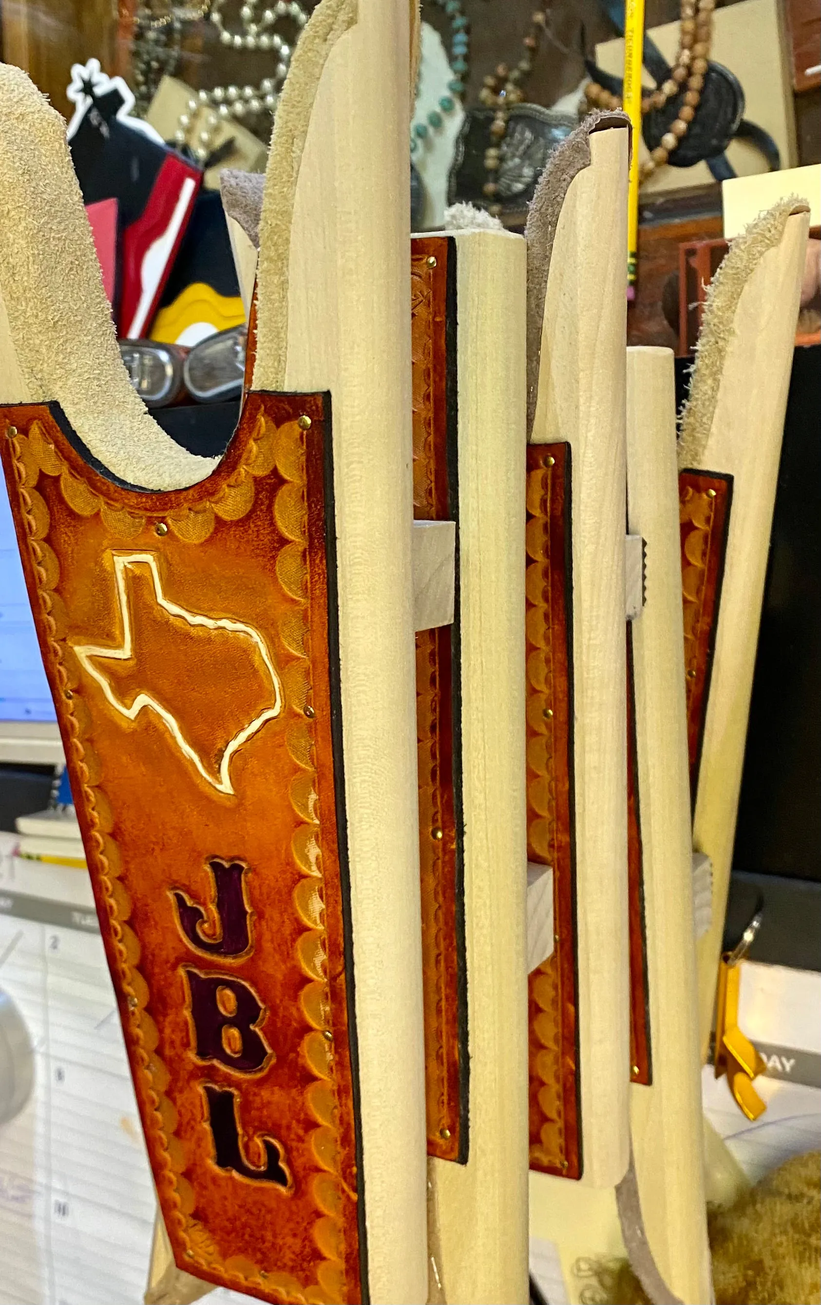 Custom Boot Jack - Handtooled
