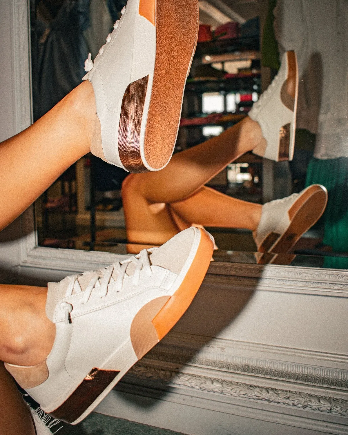 Dolce Vita: Zina White & Tan