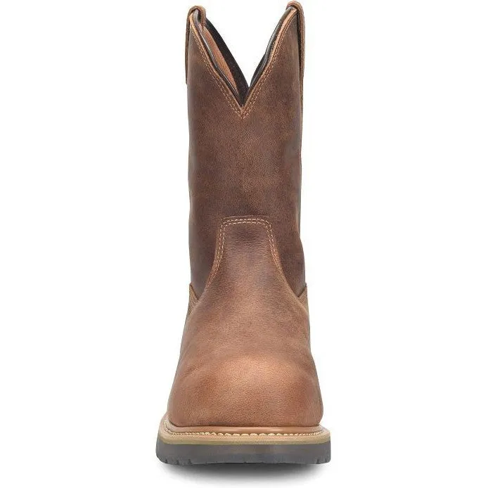 Double H Men's Boss 10" Alloy Toe Waterproof Wellington Work Boot -Brown- DH4156
