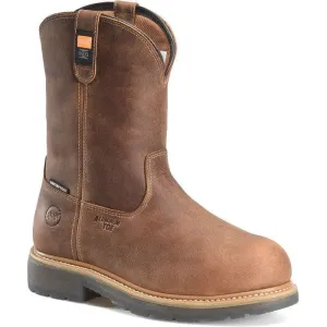 Double H Men's Boss 10" Alloy Toe Waterproof Wellington Work Boot -Brown- DH4156