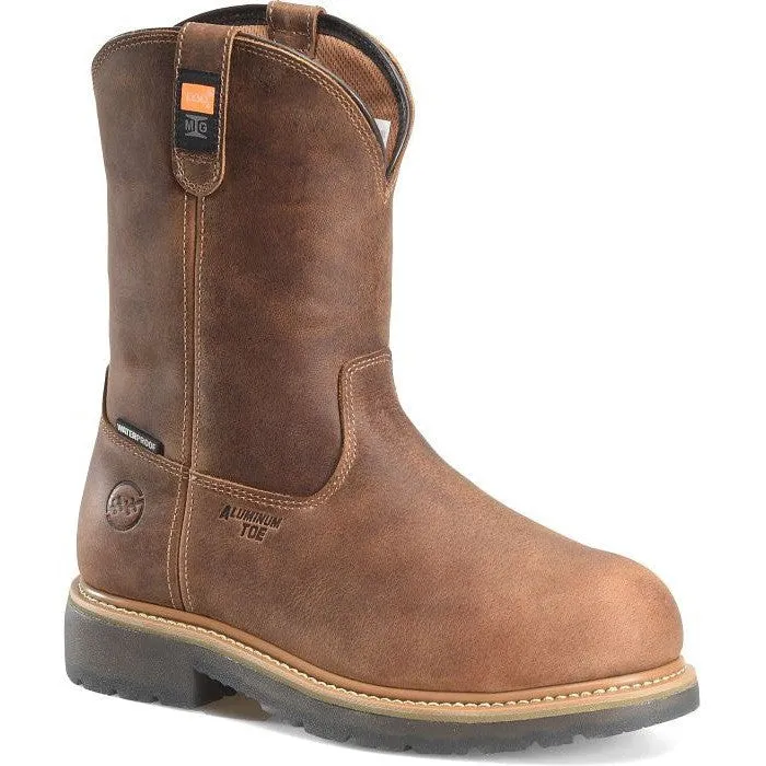 Double H Men's Boss 10" Alloy Toe Waterproof Wellington Work Boot -Brown- DH4156