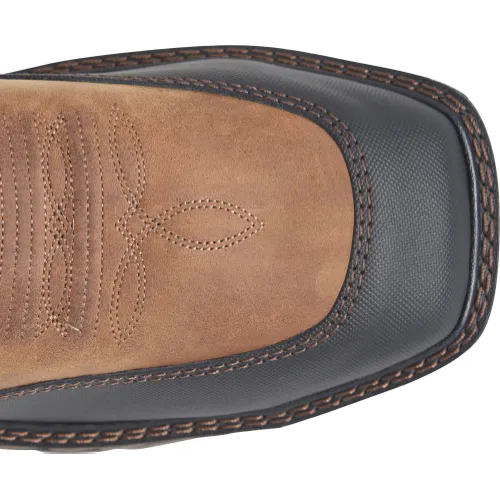 Double H Men's Rebunke 11" ST Waterproof Lug Roper Work Boot - Brown - DH5397