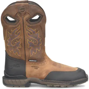 Double H Men's Rebunke 11" ST Waterproof Lug Roper Work Boot - Brown - DH5397