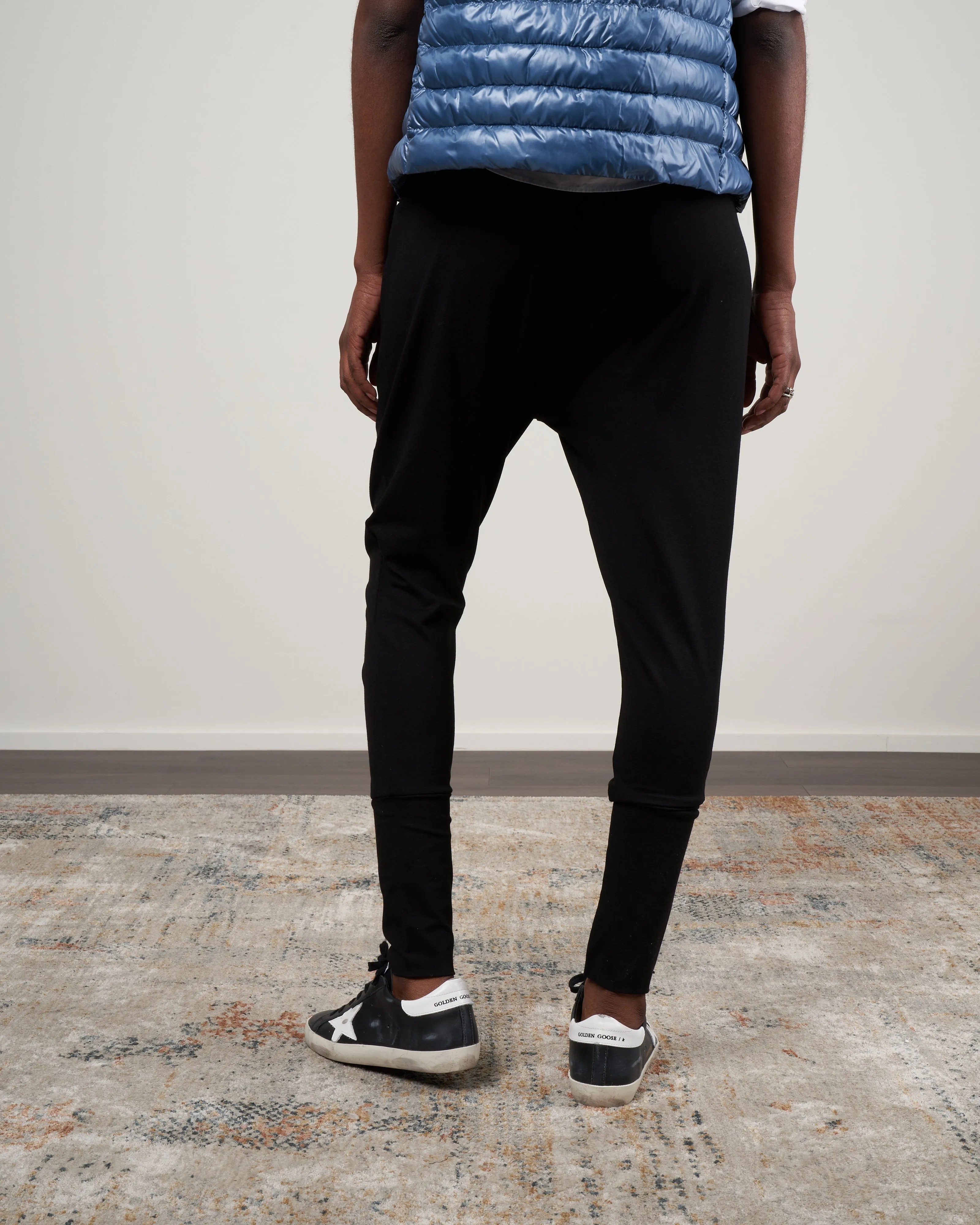 drop gabi pant - black jersey