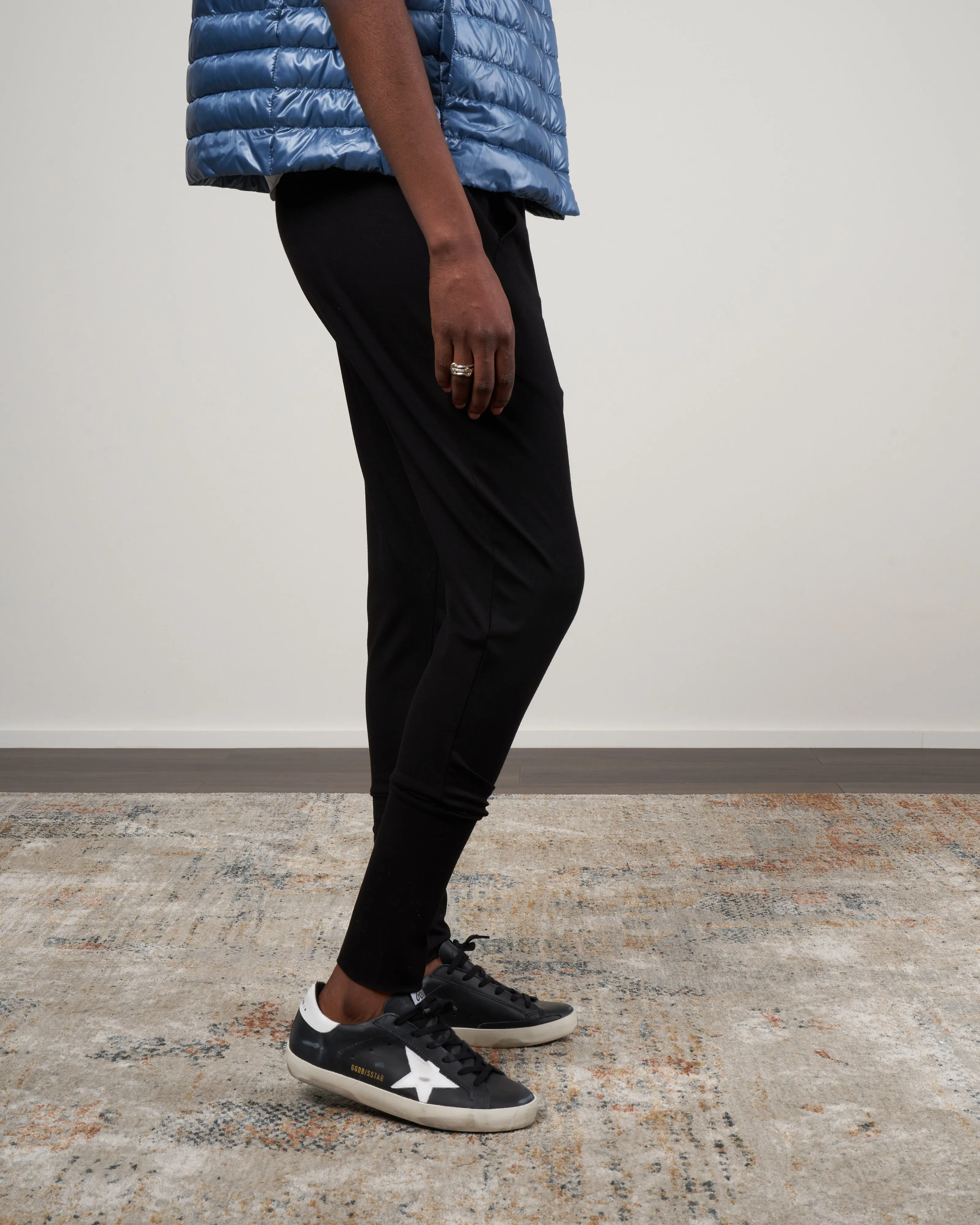 drop gabi pant - black jersey