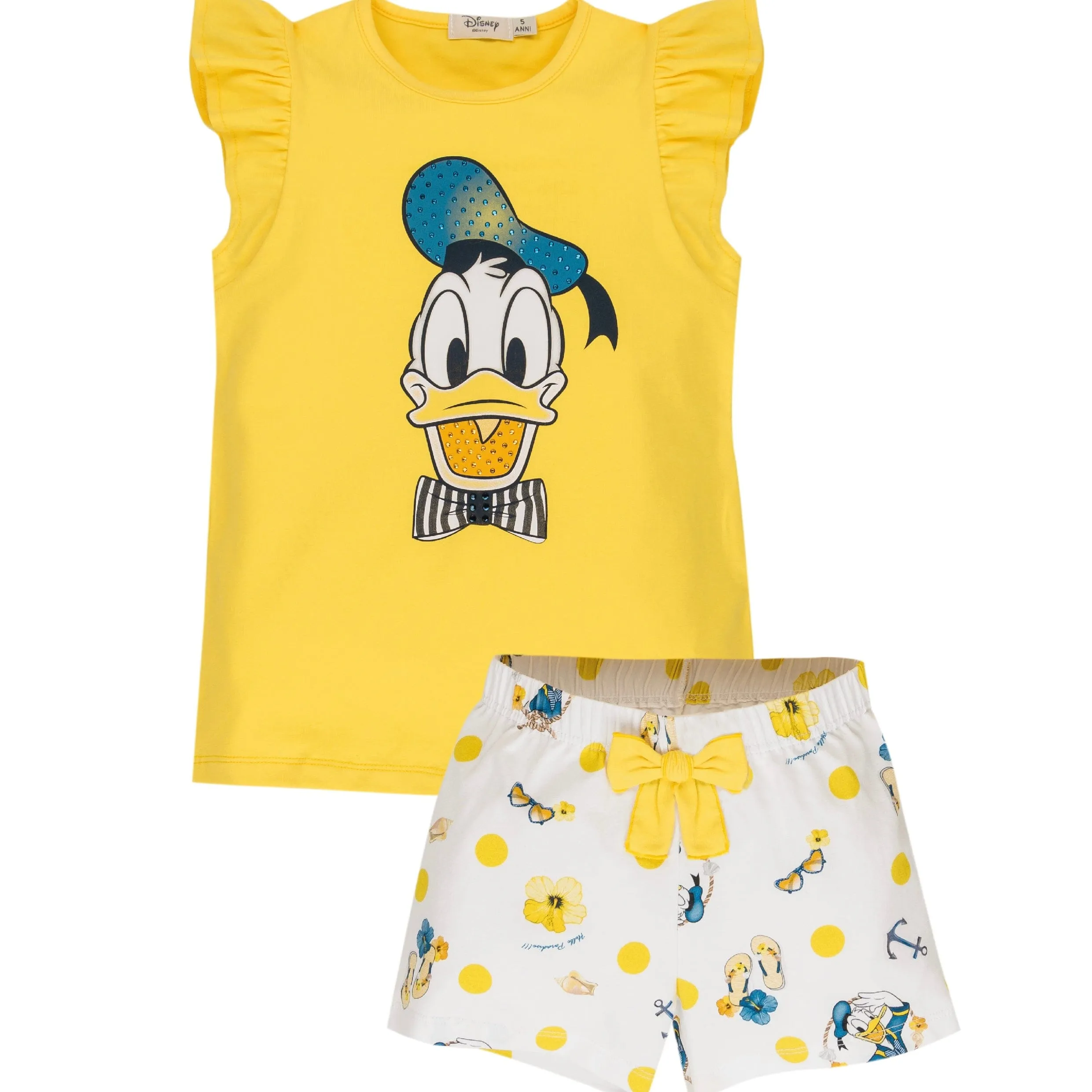 EMC - Disney Donald Duck Short Set - Yellow
