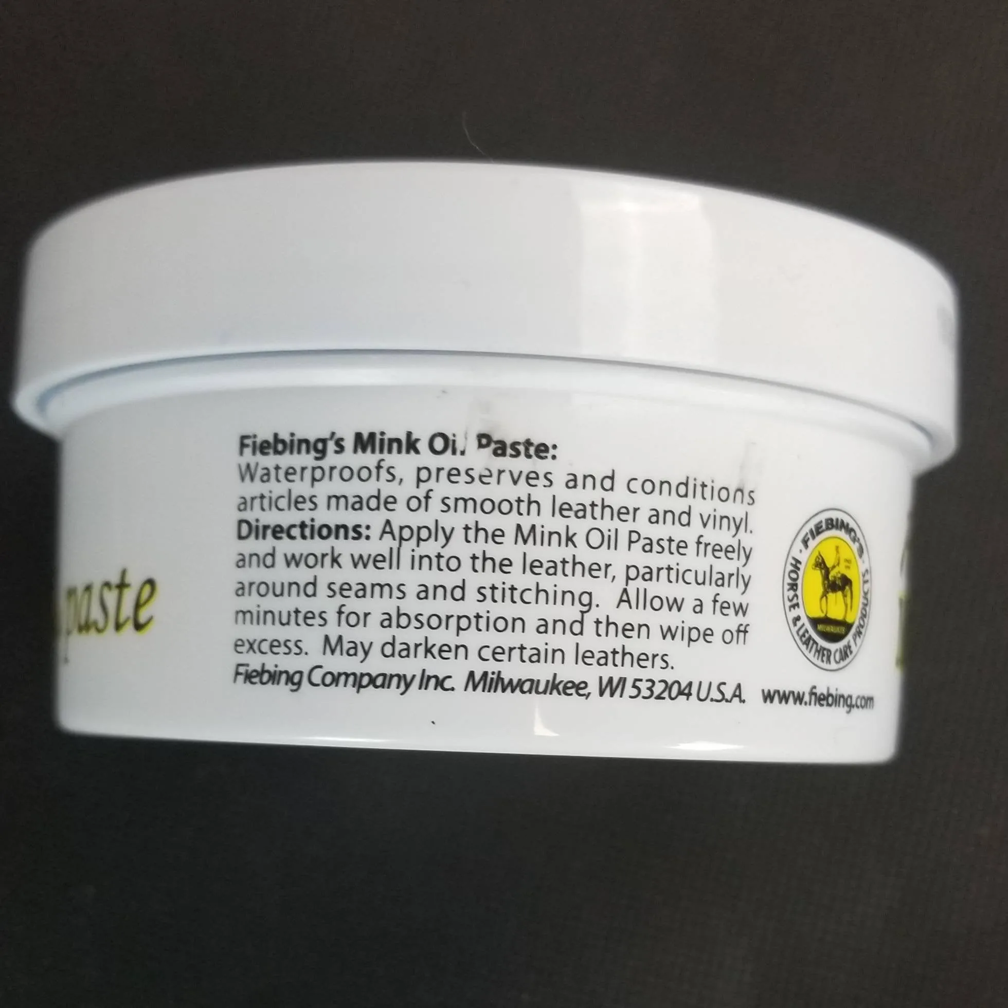 Fiebings's Mink Oil Paste, 6 oz.