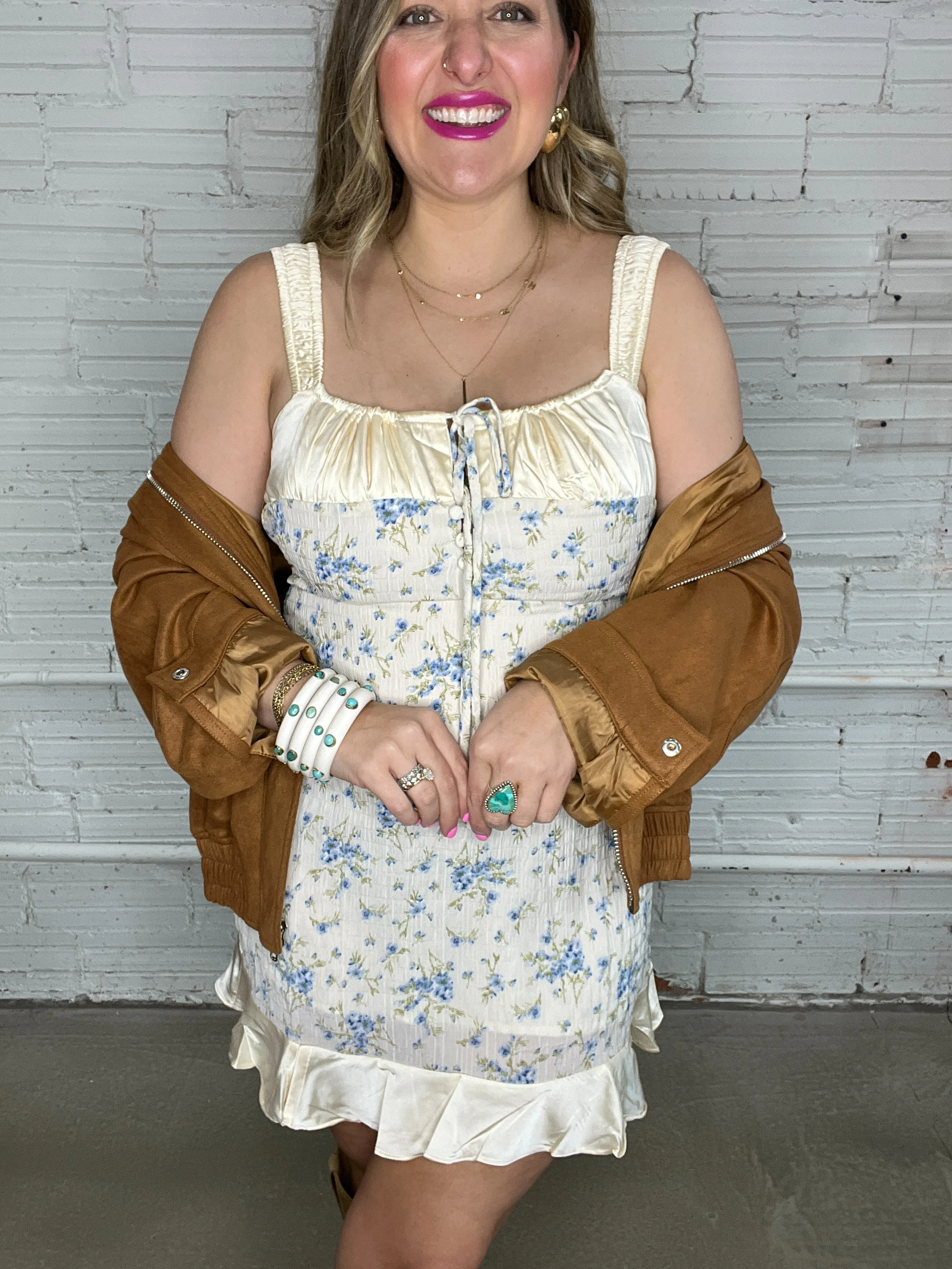 Flirty Floral Ditsy Mini Dress