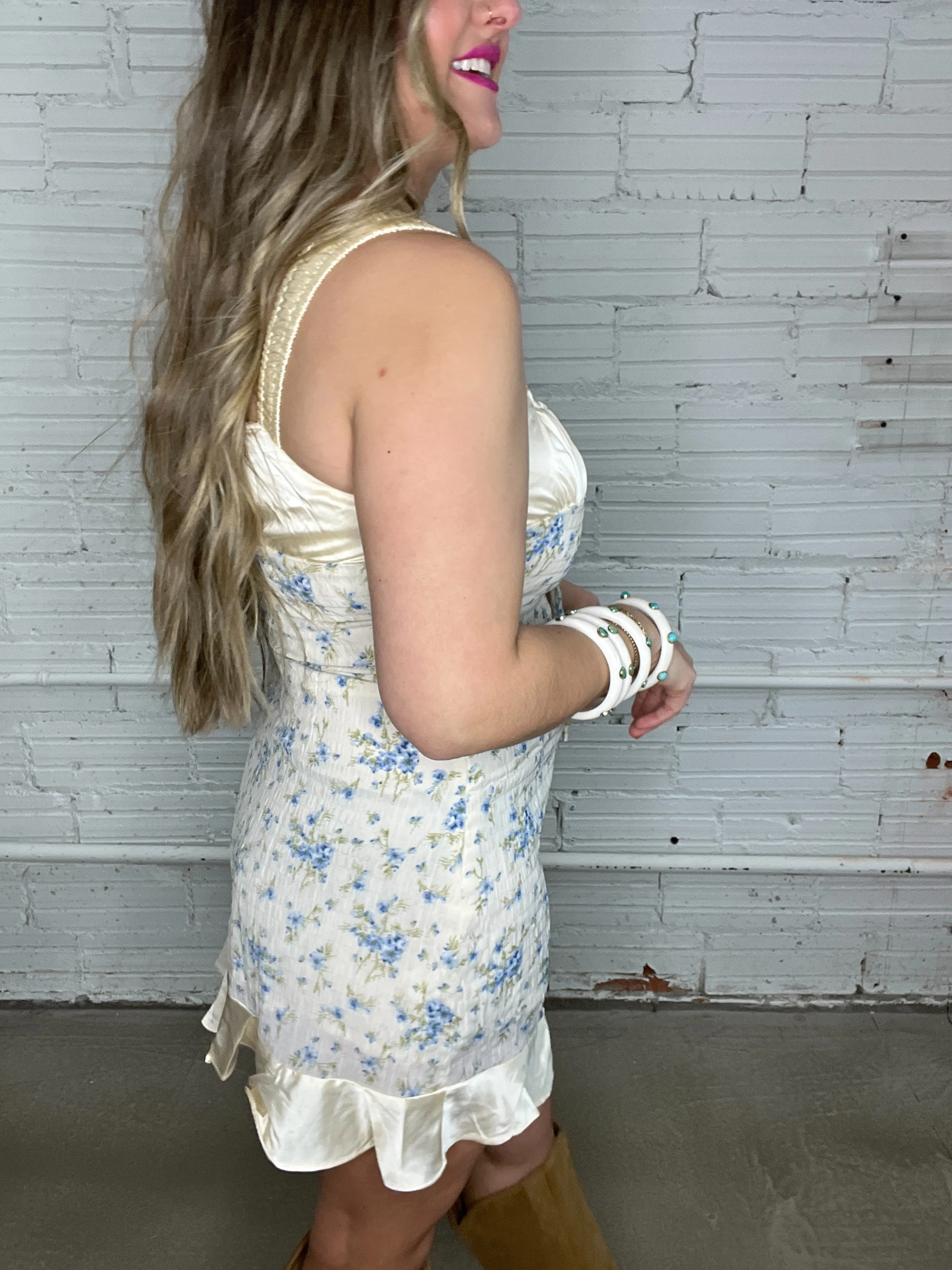 Flirty Floral Ditsy Mini Dress