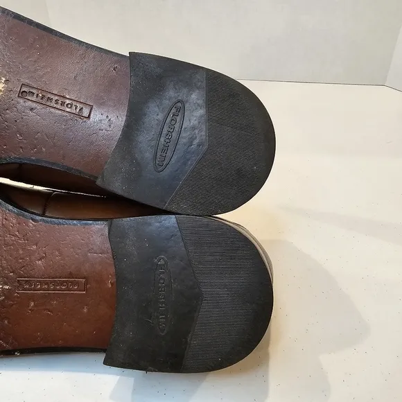 Florsheim Loafers Men Size 9.5 Brown Leather Slip On Career Office Buisness