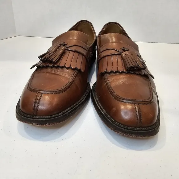 Florsheim Loafers Men Size 9.5 Brown Leather Slip On Career Office Buisness