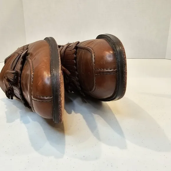 Florsheim Loafers Men Size 9.5 Brown Leather Slip On Career Office Buisness