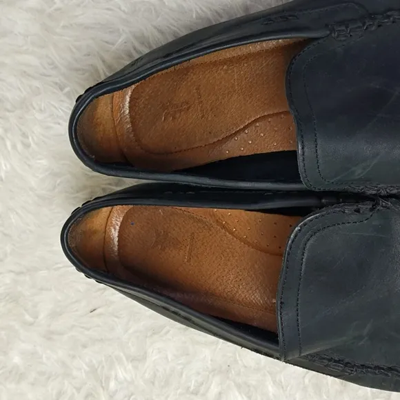 Frye Lewis Venetian Loafers - Leather, Black 10.5 Mens Workwear Slip-ons