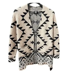 Frye Women's Cozy Aztec Southwestern Print Cardigan Bon Fire Ready M